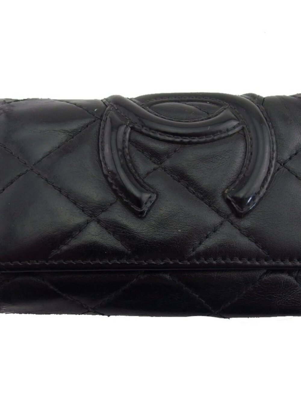 CHANEL Key holder Black x Pink x Silver Women Authentic secondhand